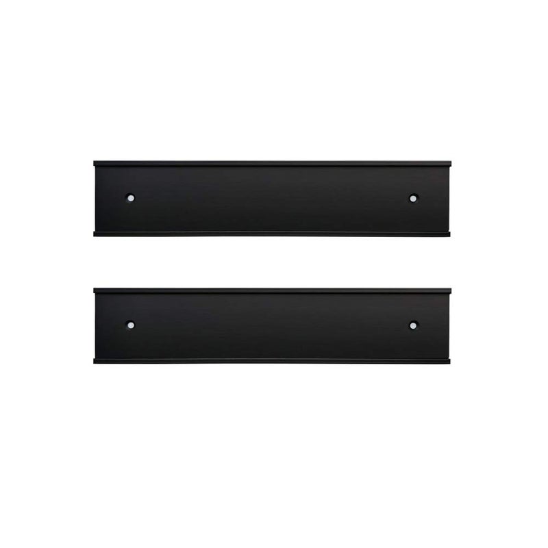 Icomecn Nameplate Holder Wall or Door 2 Pack (Black, 2" x 8") - Image 1